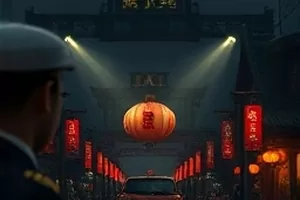 《山谷回声档案》剧照，录音笔与摊开的旧地图放在木桌上